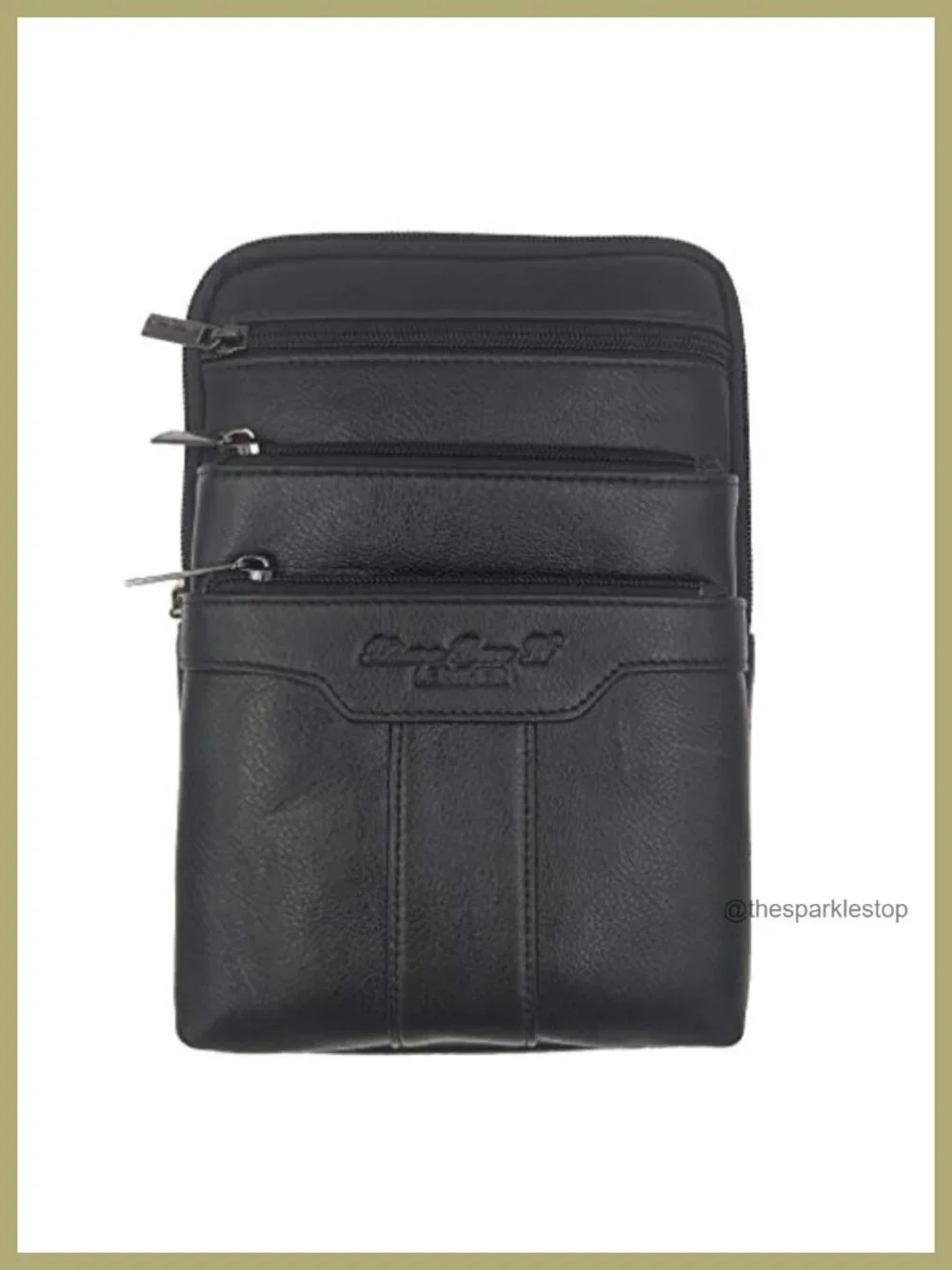 Genuine Leather Messenger Bag Sling Crossbody Shoulder Bag for Travel Work